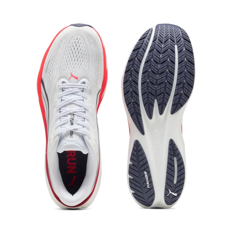 Puma Velocity NITRO™ 5, Laufschuh, Herren, PUMA White/Ultra Red