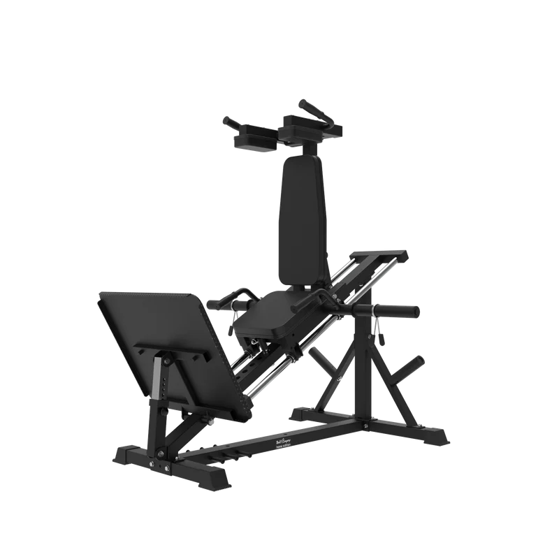 Hackenschmidt & Kniebeugen Maschine mit Wadenheber-Block