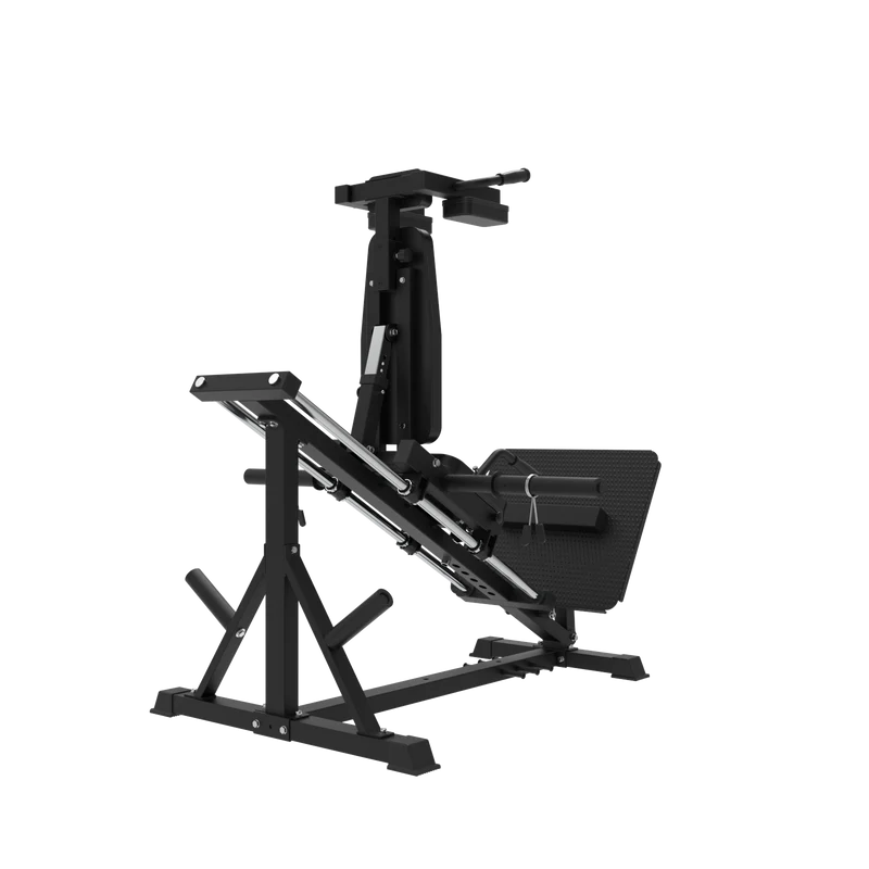 Hackenschmidt & Kniebeugen Maschine mit Wadenheber-Block