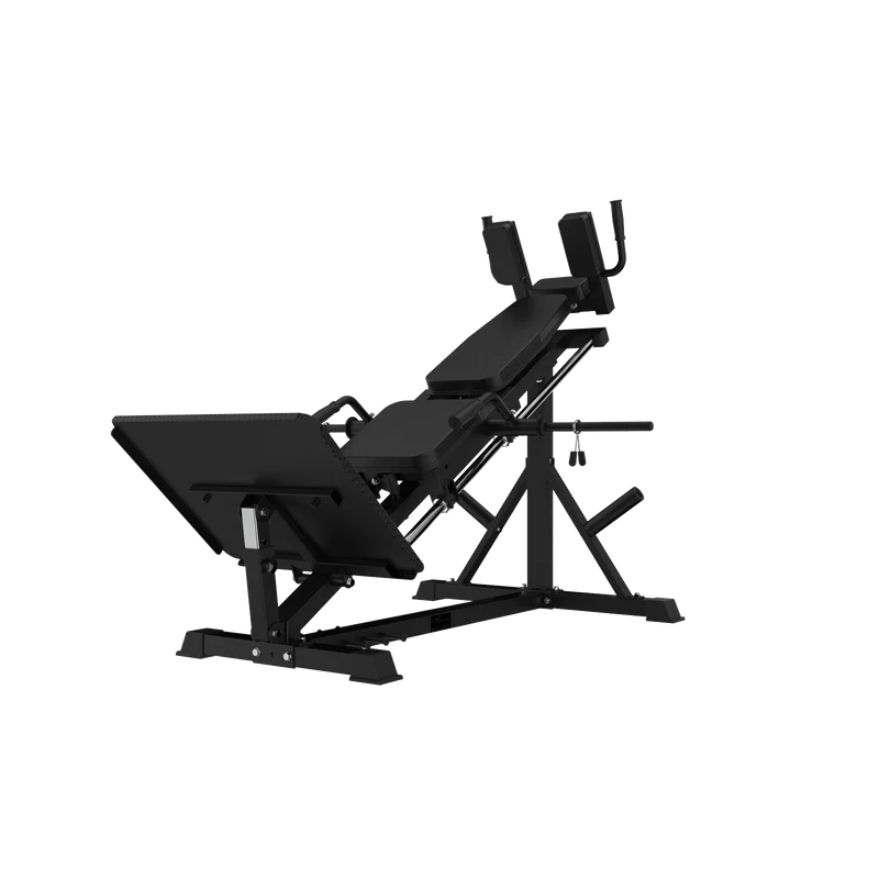 Hackenschmidt & Kniebeugen Maschine mit Wadenheber-Block