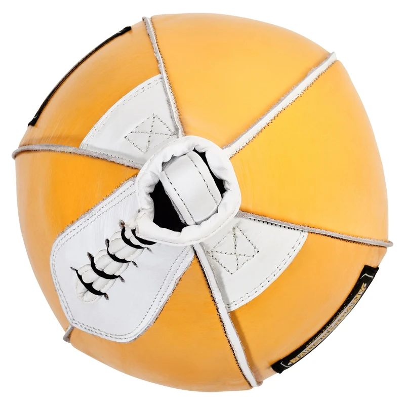 Speedball Plattform mit Leder Boxbirne gelb medium I höhenverstellbar I BCA-38