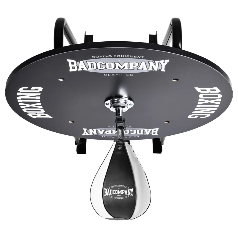 Speedball Plattform mit PU Boxbirne schwarz/weiß medium zur Wandmontage I BCA-130