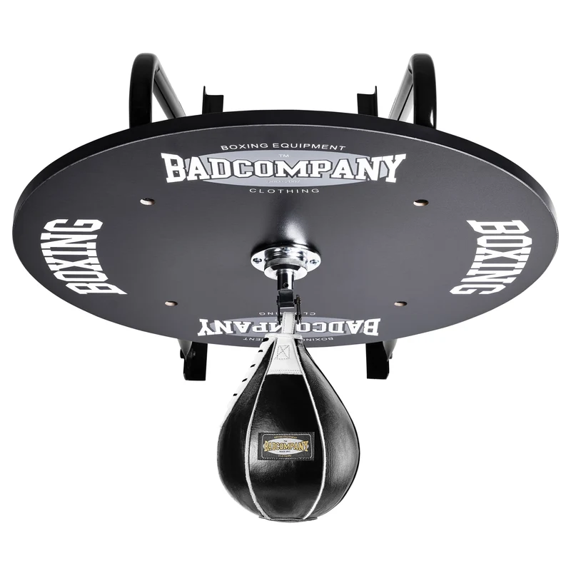 Speedball Plattform mit Leder Boxbirne schwarz medium zur Wandmontage I BCA-130