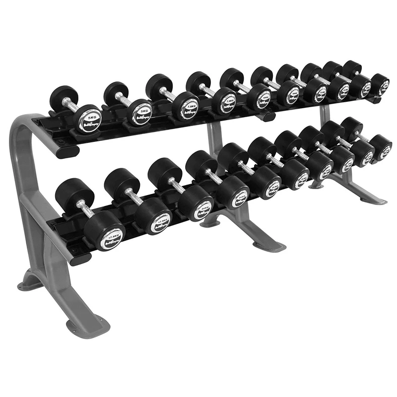 2-stufiges Kurzhantel Ablage-System für 10 Paare
