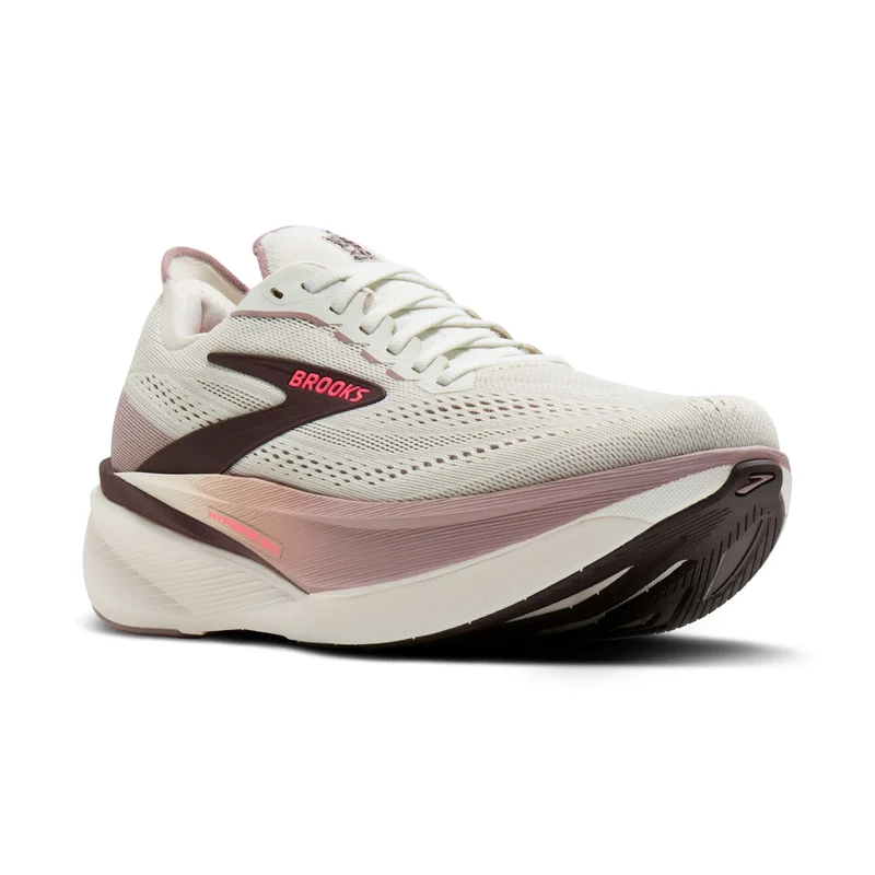 Brooks Hyperion Max 4, Laufschuhe, Damen, Coconut/Raisin/Pink