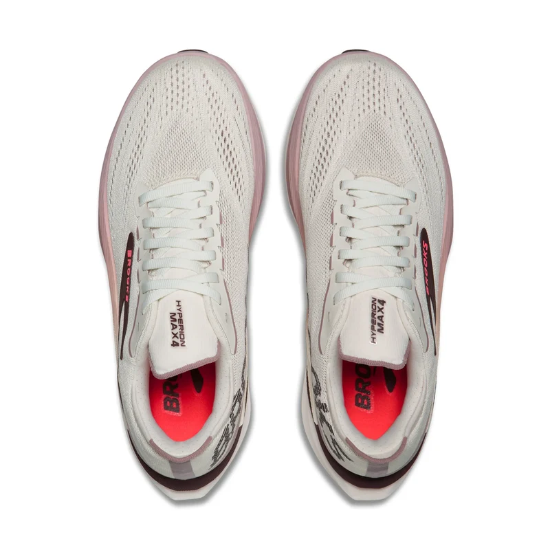 Brooks Hyperion Max 4, Laufschuhe, Damen, Coconut/Raisin/Pink