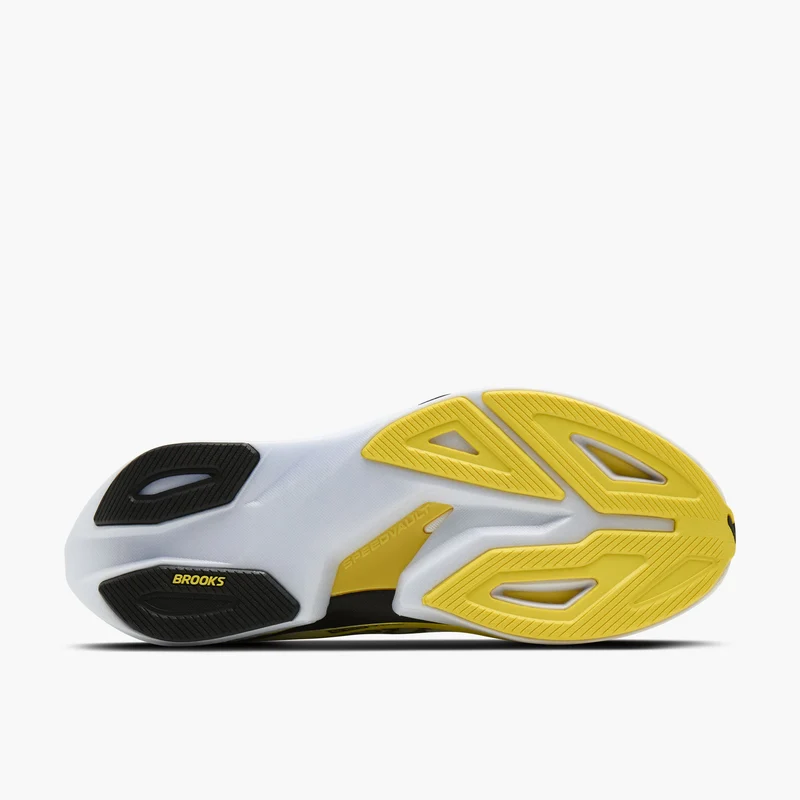 Brooks Hyperion Max 4, Laufschuhe, Herren, White/Cyber Yellow/Black