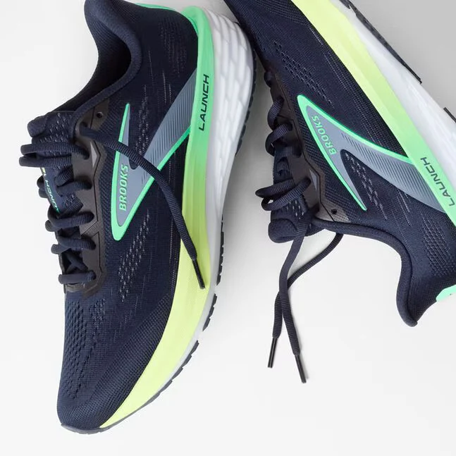 Brooks Launch 12, Laufschuh, Herren, Navy/White/Green