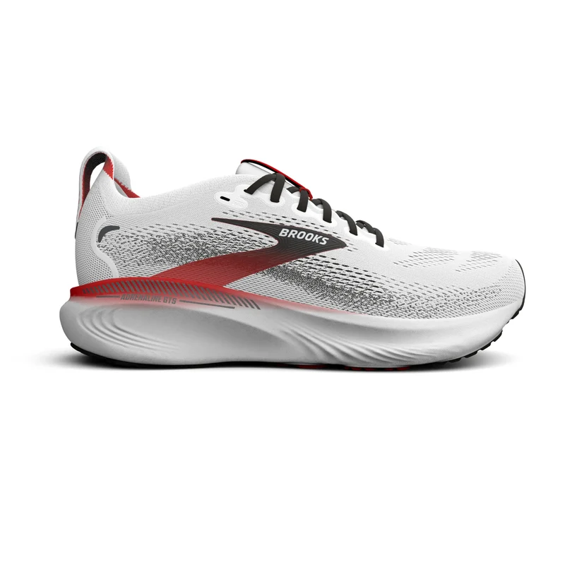 Brooks Adrenaline GTS 25, Laufschuhe, Herren, White/Black/Red