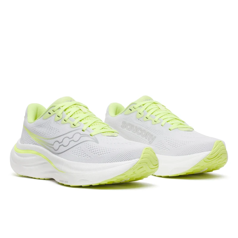 Saucony Ride 19, Laufschuh, Damen, White/Tart