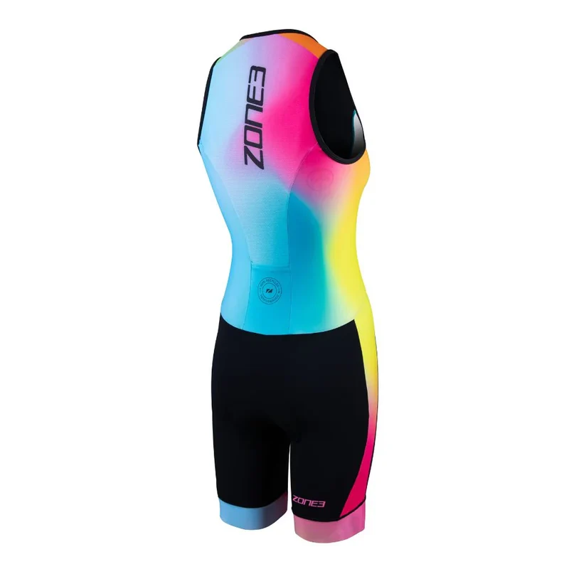 Zone3 Activate Plus Sleeveless Trisuit, Damen, Neon/Black