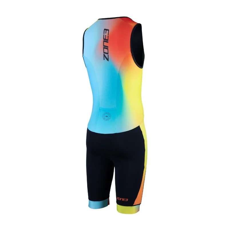 Zone3 Men's Activate Plus Sleeveless Trisuit, Neon/Black