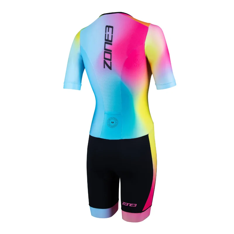 Zone3 Activate Plus, Short Sleeve Trisuit, Kurzarm, Damen, Neon/Black