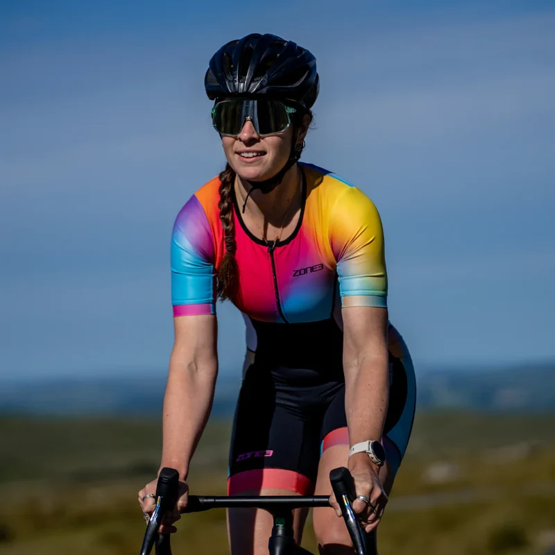 Zone3 Activate Plus, Short Sleeve Trisuit, Kurzarm, Damen, Neon/Black