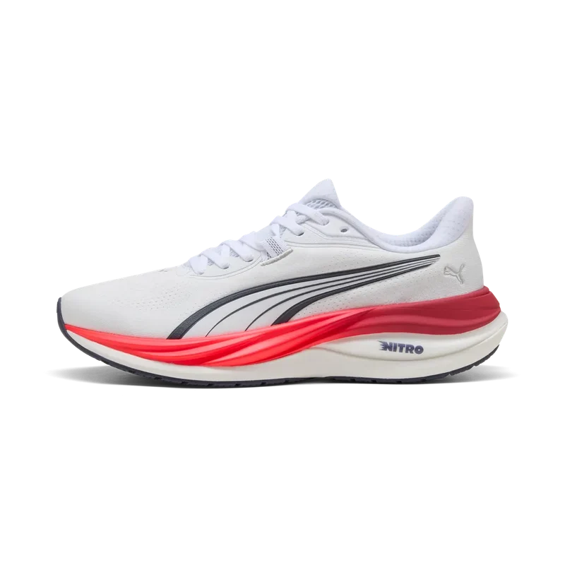 Puma Electrify Nitro 5, Laufschuhe, Herren, PUMA White/Ultra Red