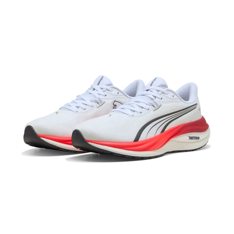 Puma Electrify Nitro 5, Laufschuhe, Herren, PUMA White/Ultra Red
