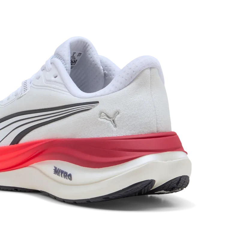 Puma Electrify Nitro 5, Laufschuhe, Herren, PUMA White/Ultra Red