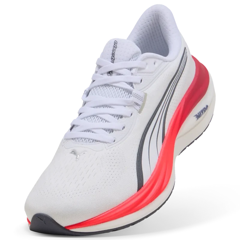 Puma Electrify Nitro 5, Laufschuhe, Herren, PUMA White/Ultra Red