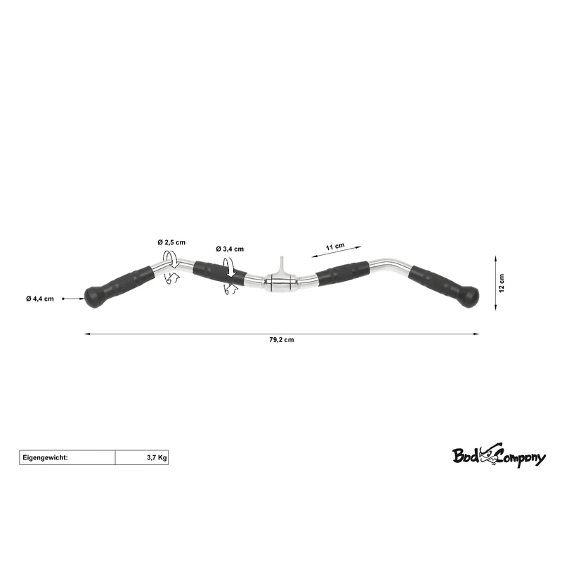 SZ-Curl Griff m. Gummi Hand-Grips
