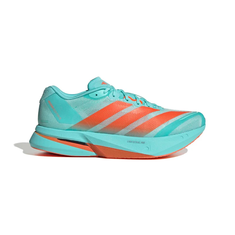 Adidas ADIZERO BOSTON 13, Laufschuh, Herrren, Flash Aqua/Impact Orange/Iron Metallic