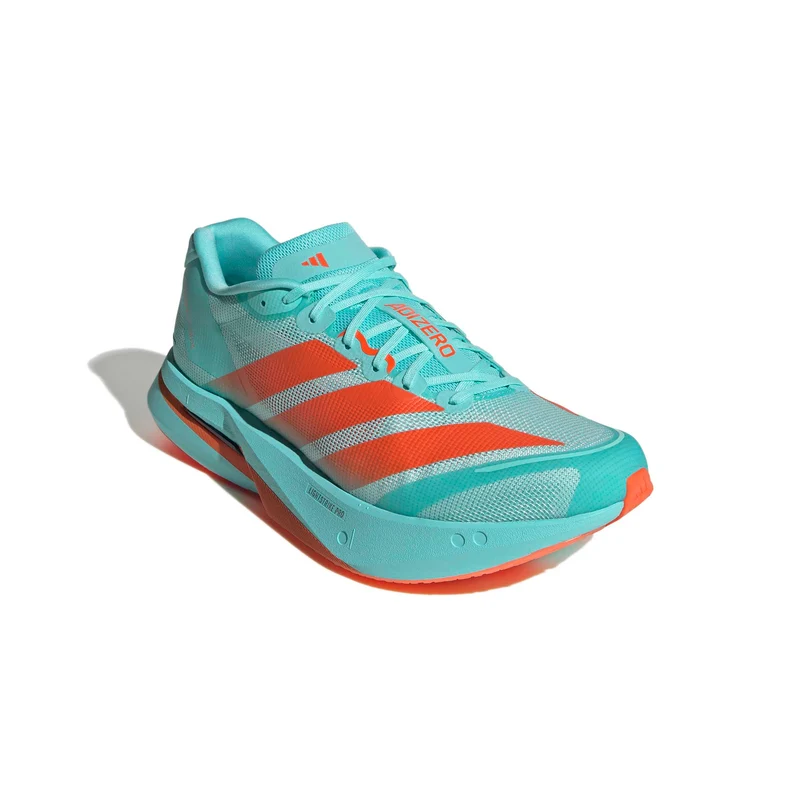 Adidas ADIZERO BOSTON 13, Laufschuh, Herrren, Flash Aqua/Impact Orange/Iron Metallic