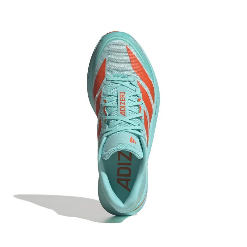 Adidas ADIZERO BOSTON 13, Laufschuh, Herrren, Flash Aqua/Impact Orange/Iron Metallic
