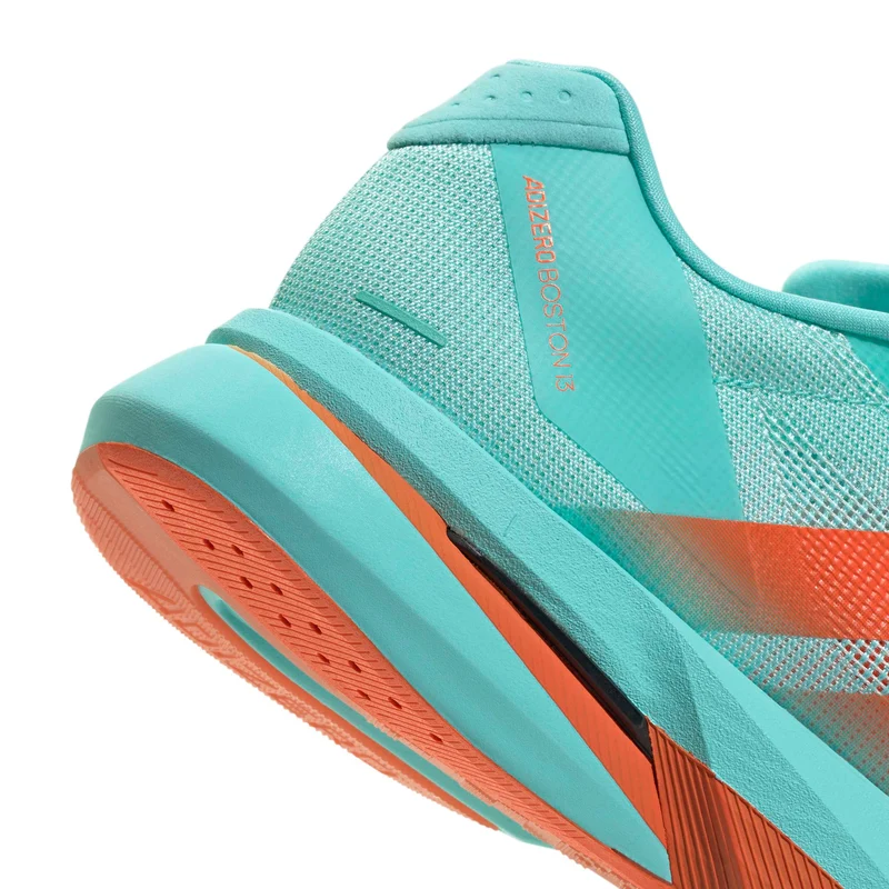 Adidas ADIZERO BOSTON 13, Laufschuh, Herrren, Flash Aqua/Impact Orange/Iron Metallic