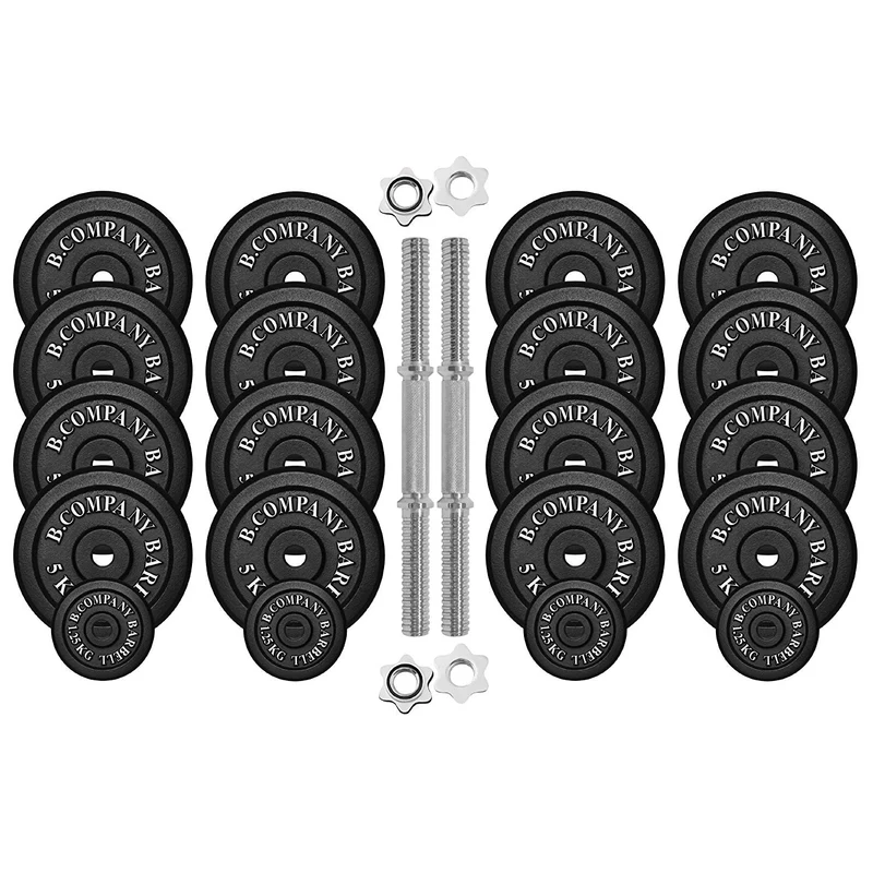 Guss Kurzhantel-Set 90Kg (2x45) Hantelscheiben Hantelset