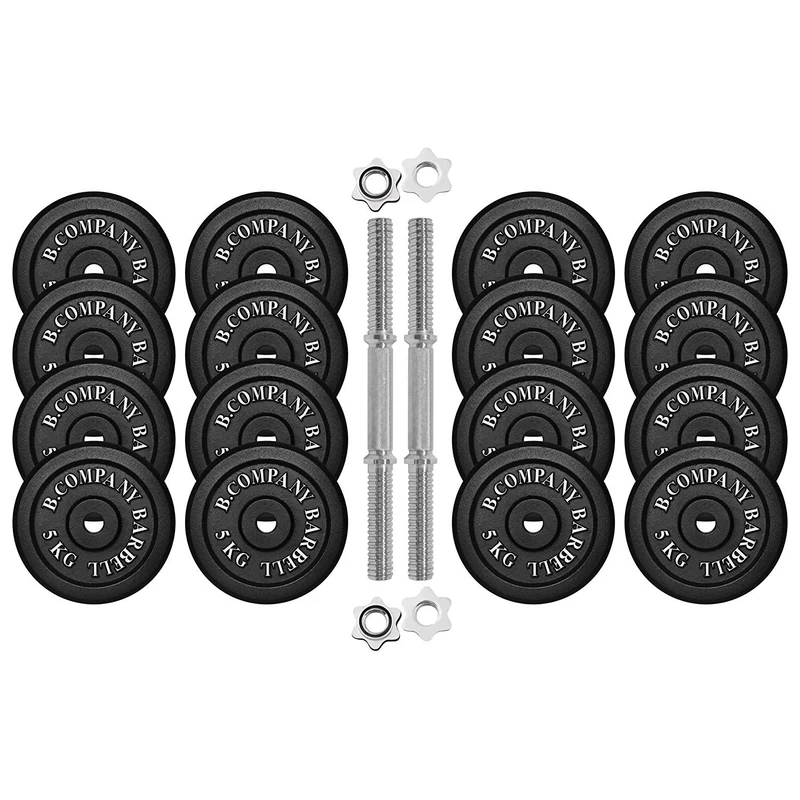 Guss Kurzhantel-Set 85Kg (2x42,5) Hantelscheiben Hantelset