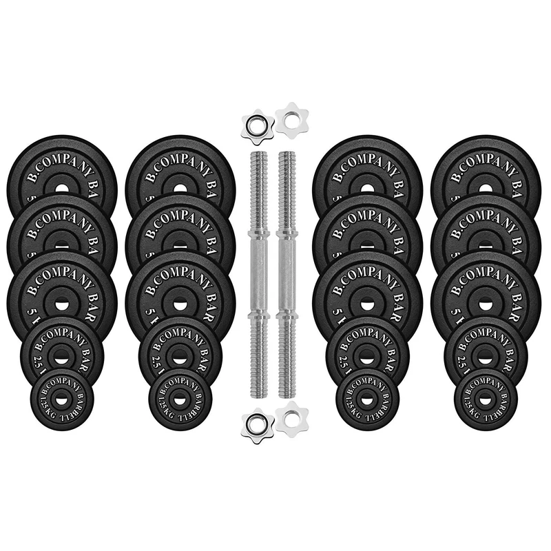 Guss Kurzhantel-Set 80Kg (2x40) Hantelscheiben Hantelset