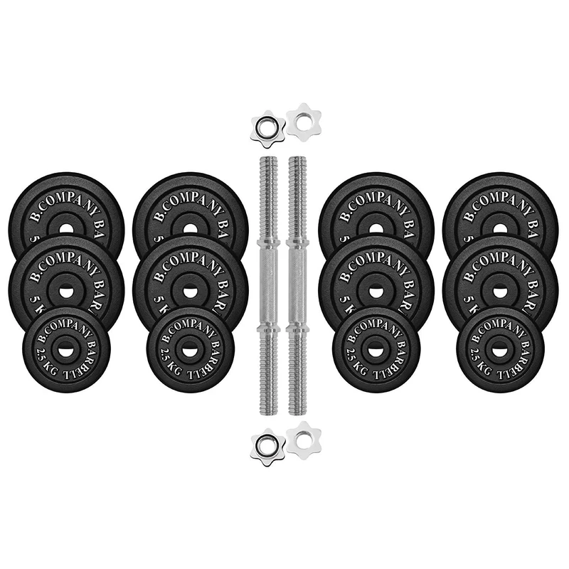 Guss Kurzhantel-Set 55Kg (2x27,5) Hantelscheiben Hantelset