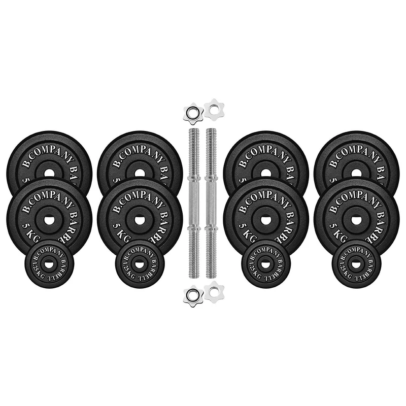 Guss Kurzhantel-Set 50Kg (2x25) Hantelscheiben Hantelset