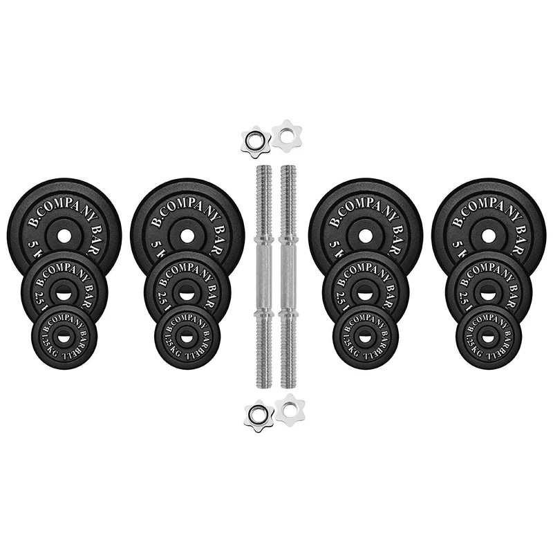 Guss Kurzhantel-Set 40Kg (2x20) Hantelscheiben Hantelset