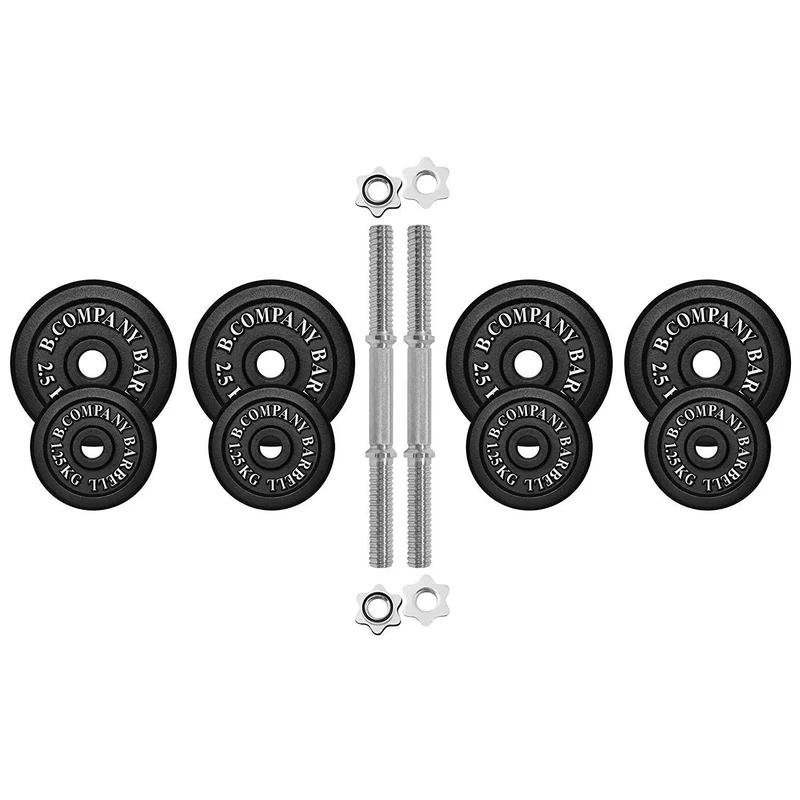 Guss Kurzhantel-Set 20Kg (2x10) Hantelscheiben Hantelset