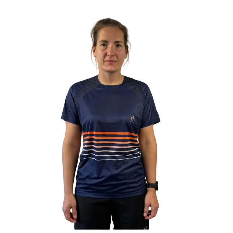Trinovate Elite Laufshirt Shortsleeve, unisex, Marine Glow