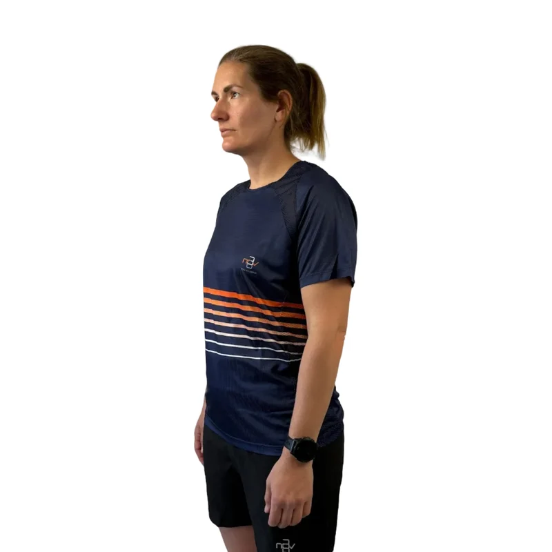 Trinovate Elite Laufshirt Shortsleeve, unisex, Marine Glow