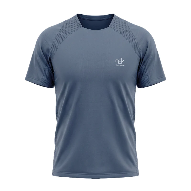 Trinovate Elite Laufshirt Shortsleeve, unisex, Stone Grey