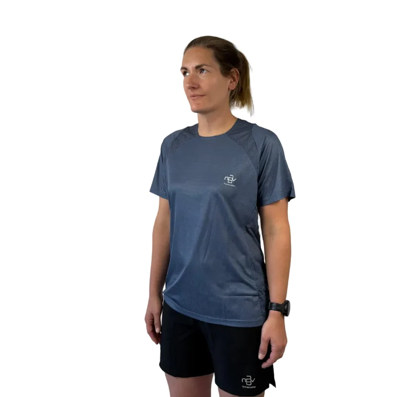 Trinovate Elite Laufshirt Shortsleeve, unisex, Stone Grey