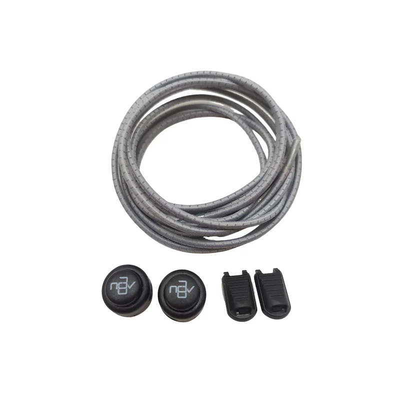 Trinovate Essential Speed Laces, elastische Schnürsenkel, Cloud Grey
