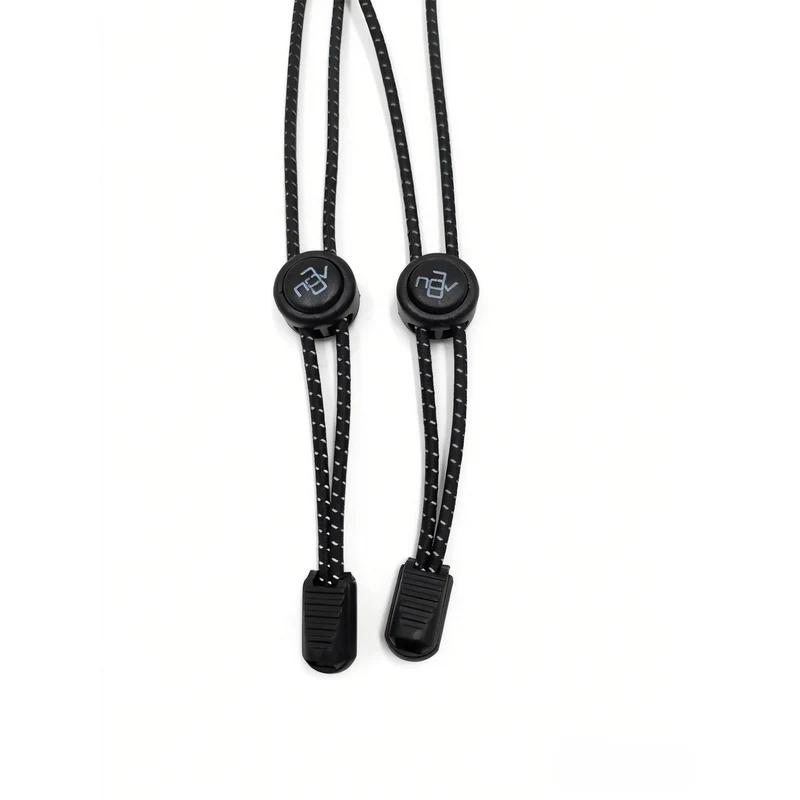 Trinovate Essential Speed Laces, elastische Schnürsenkel, Midnight Black