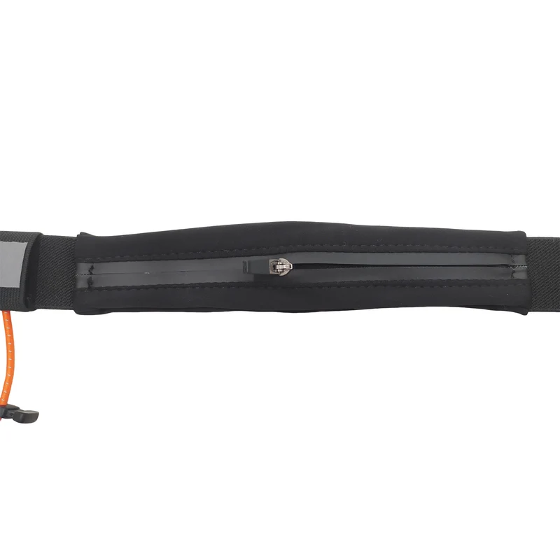 Trinovate Race Belt with Lycra Pocket Ultra Edition, Startnummernband mit Tasche, Midnight Black