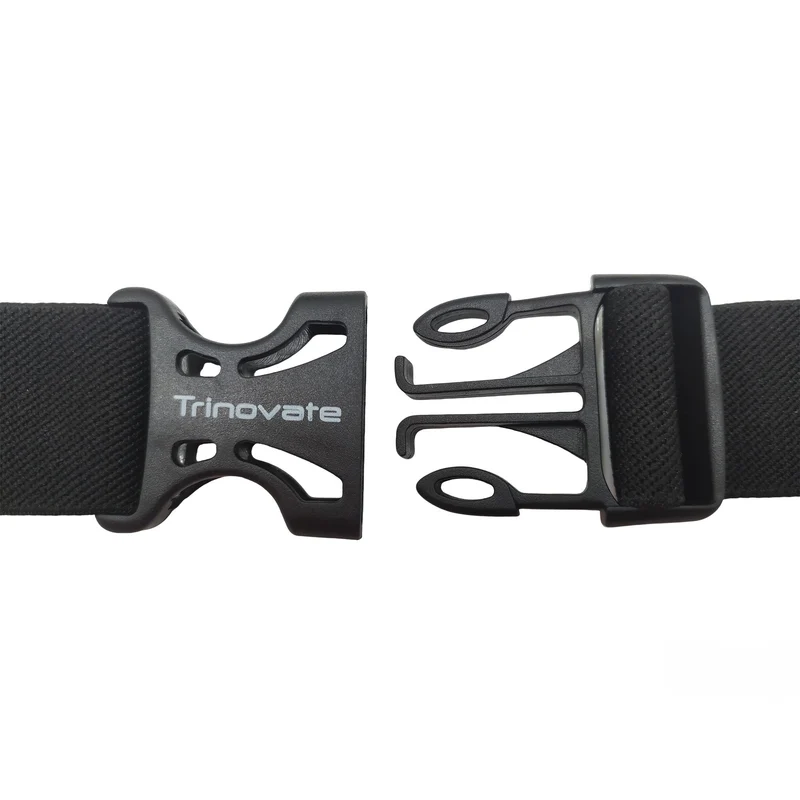 Trinovate Race Belt with Lycra Pocket Ultra Edition, Startnummernband mit Tasche, Midnight Black