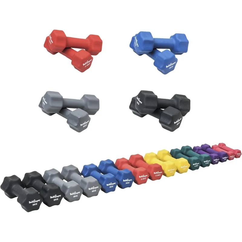 29Kg (2x2.5, 2x3, 2x4, 2x5) Neopren Gymnastik Hanteln