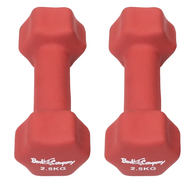 29Kg (2x2.5, 2x3, 2x4, 2x5) Neopren Gymnastik Hanteln