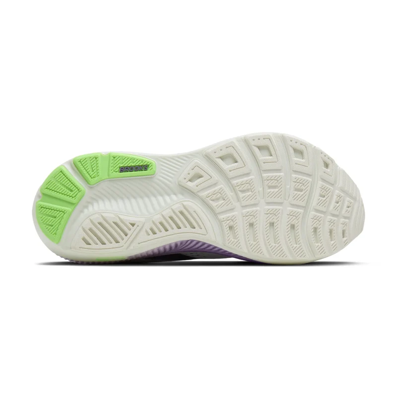 Brooks Ghost 18, Laufschuh, Damen, White/Purple Hebe/Green