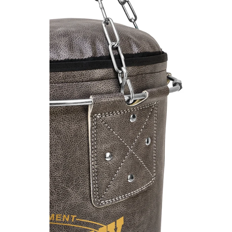 Vintage Jab & Hook Boxsack mit Stahlkette und Metallring