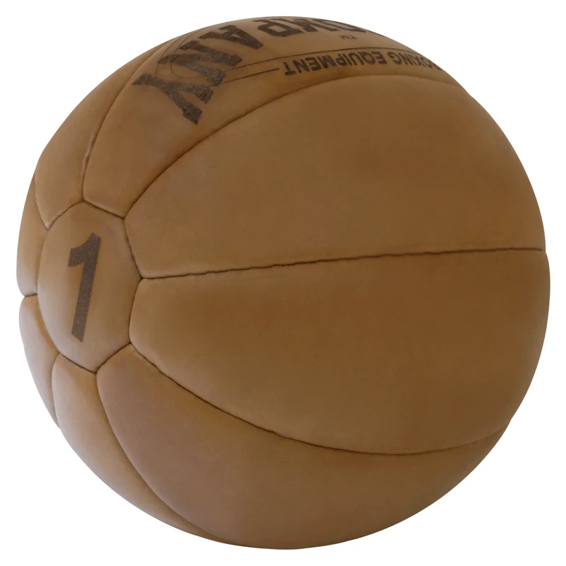 Medizinball aus Echtleder