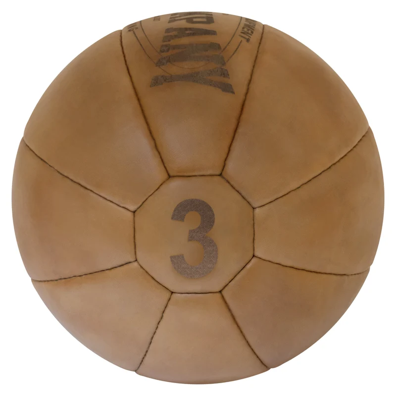 Medizinball aus Echtleder