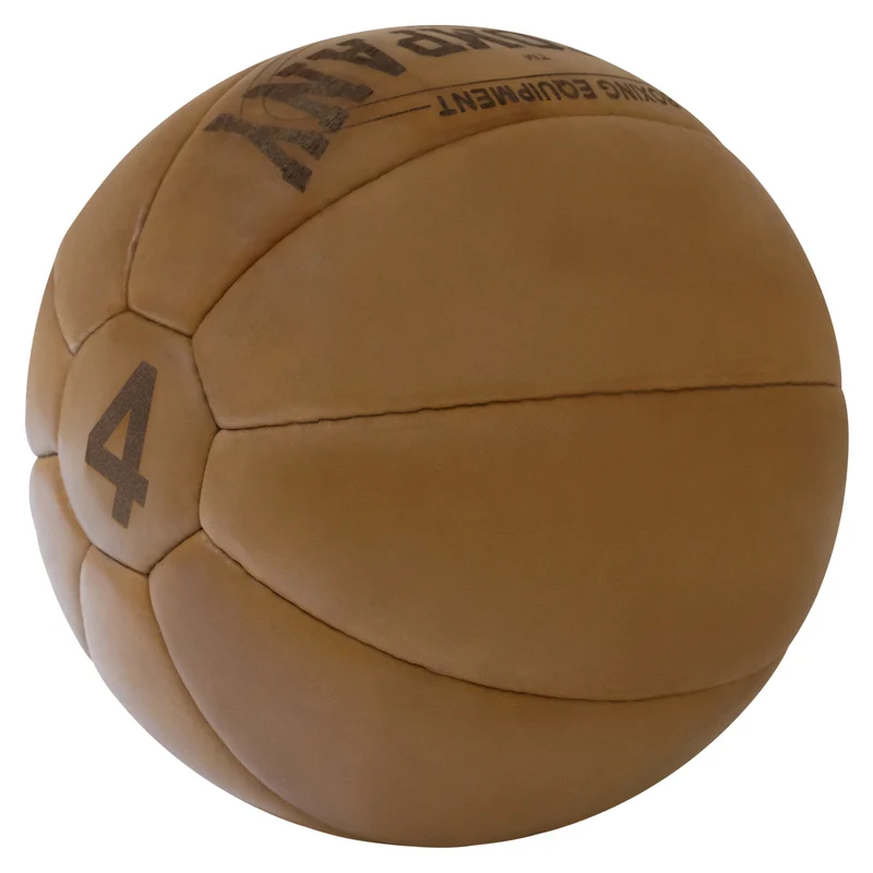 Medizinball aus Echtleder