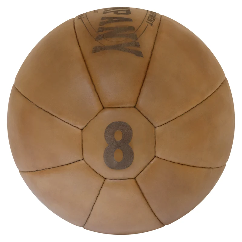 Medizinball aus Echtleder